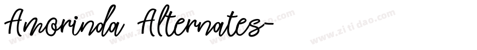 Amorinda Alternates字体转换